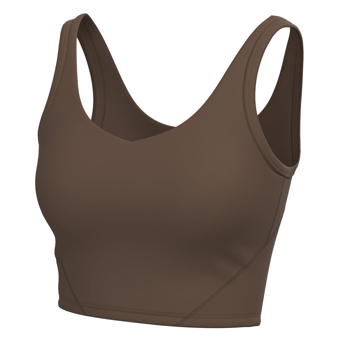 Local Girl women's active tank top in Espresso front view