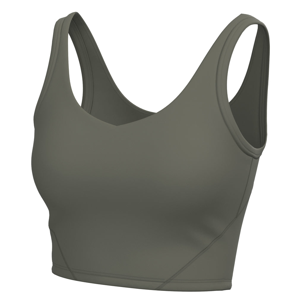 Local Girl women's active tank top in Olive front view