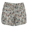 Local Girl Vista Shorts in Forest Camo Flora front view