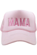 MAMA (Pink and White) Foam Hat