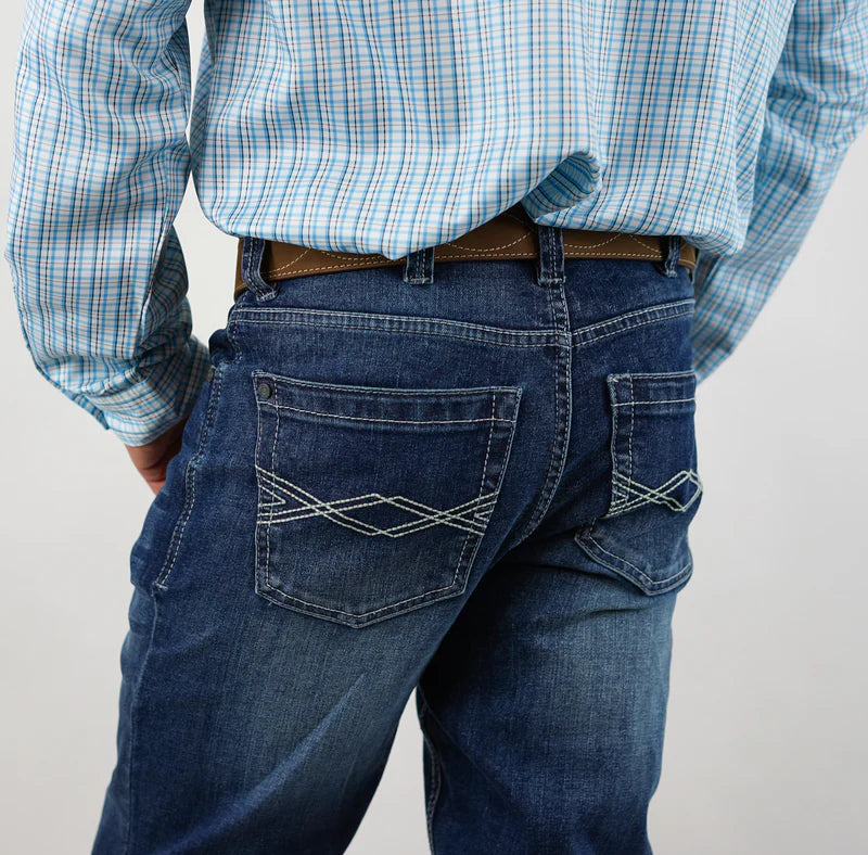Drover Badlands D143 Mid-Wash Slim Bootcut Jeans
