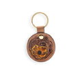 Myra Buttercup Hand-tooled Leather Key Fob