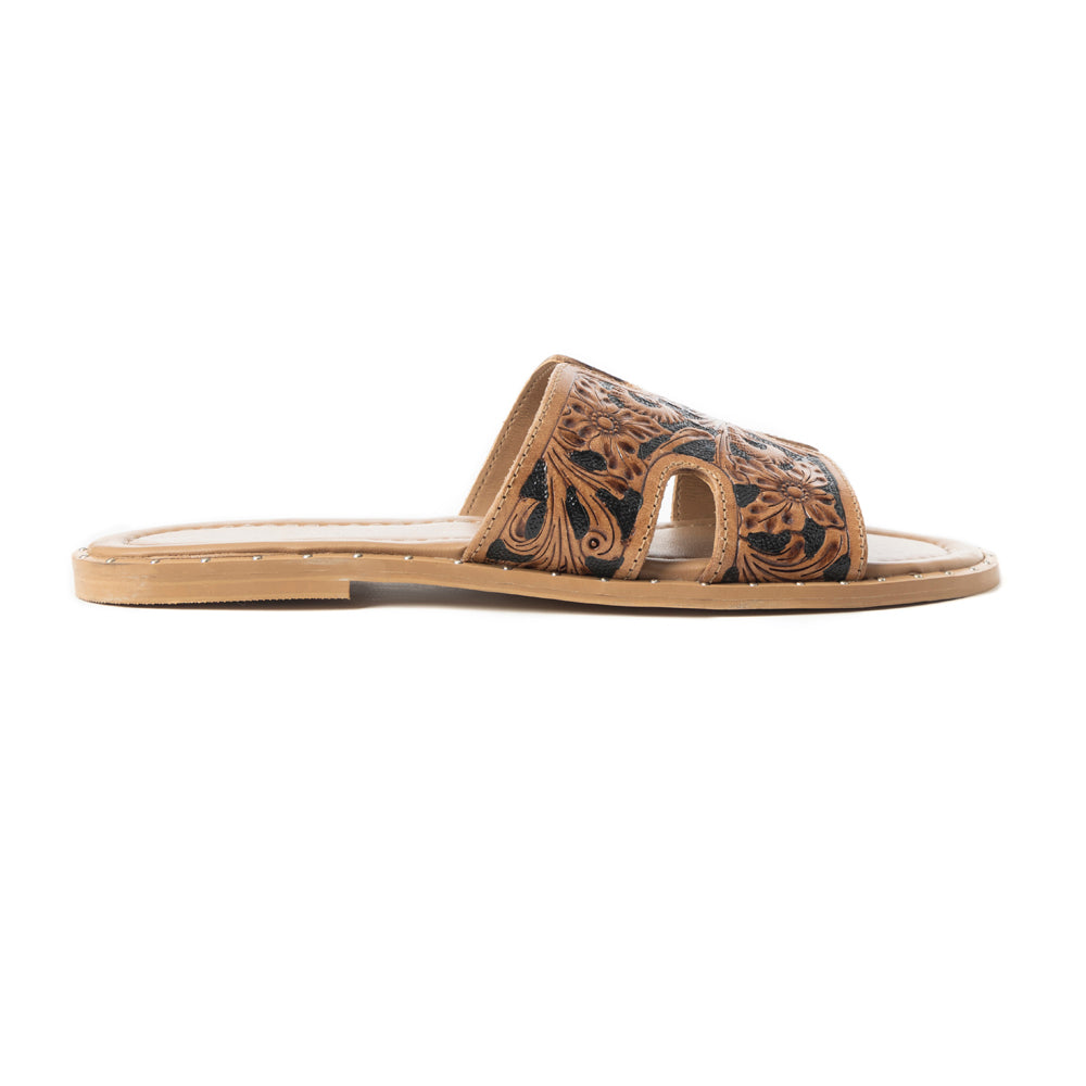 Myra Carmina Anne Sandals In Black, supplier view 2