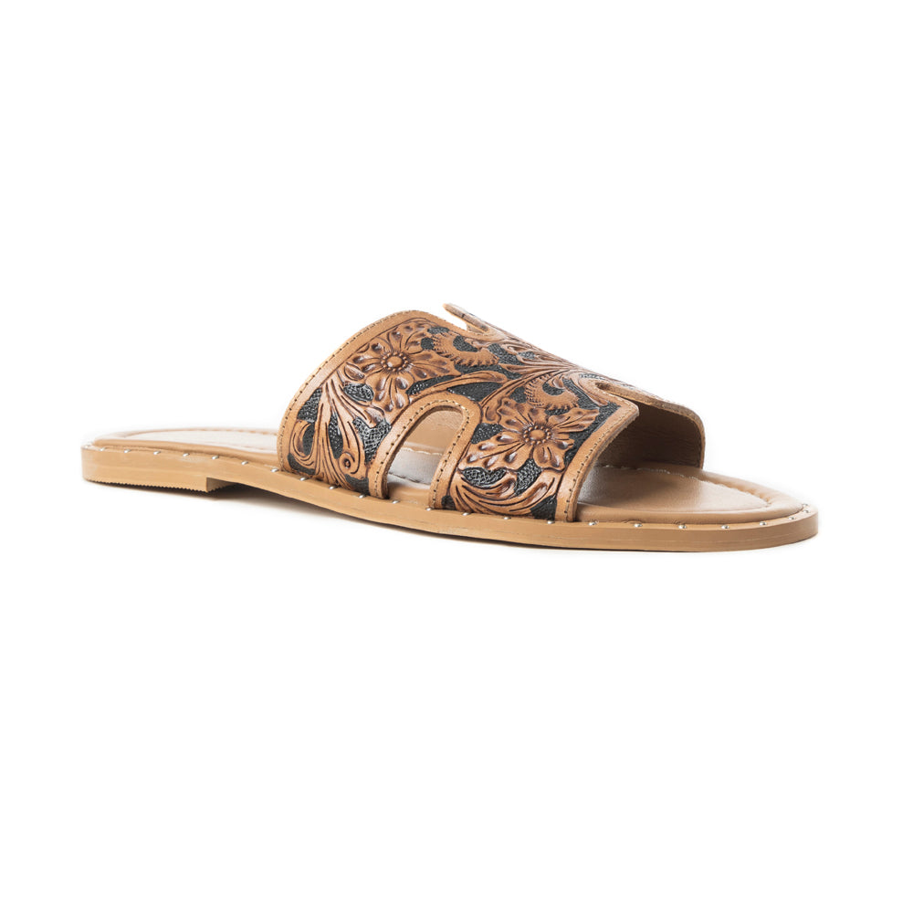 Myra Carmina Anne Sandals In Black, supplier view 3