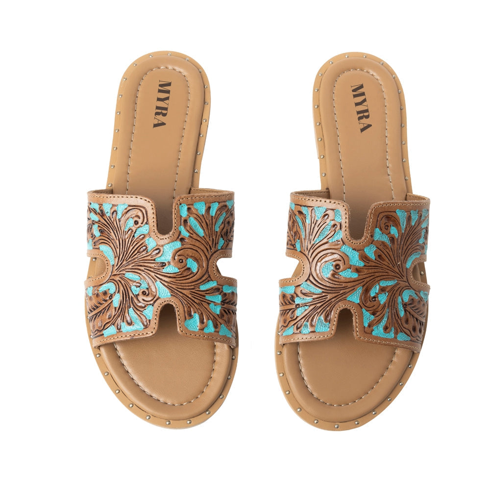 Myra Carmina Anne Sandals In Blue, supplier view 3