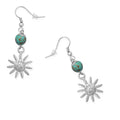 Myra Cornflower Medallion Earrings