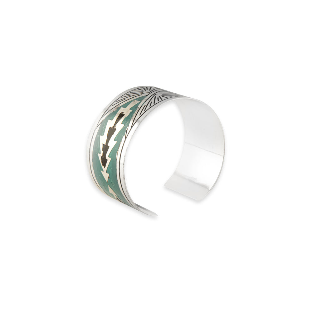 Myra Day Rise Etched Metal Cuff Bracelet, supplier view 2