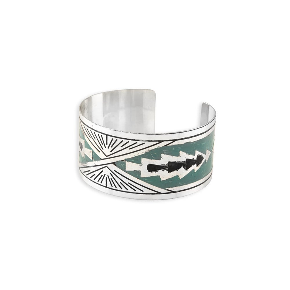 Myra Day Rise Etched Metal Cuff Bracelet, supplier view 3