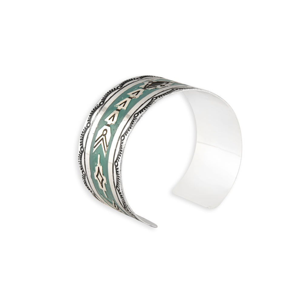 Myra Mesa Heritage Etched Metal Cuff Bracelet, supplier view 2