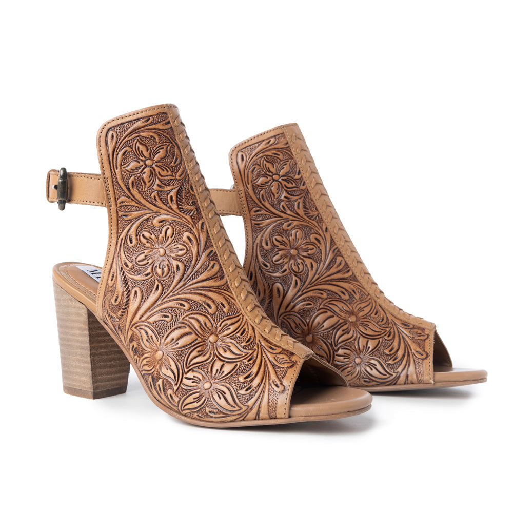 Myra Monika Boot In Hand-tooled Leather, supplier view 2