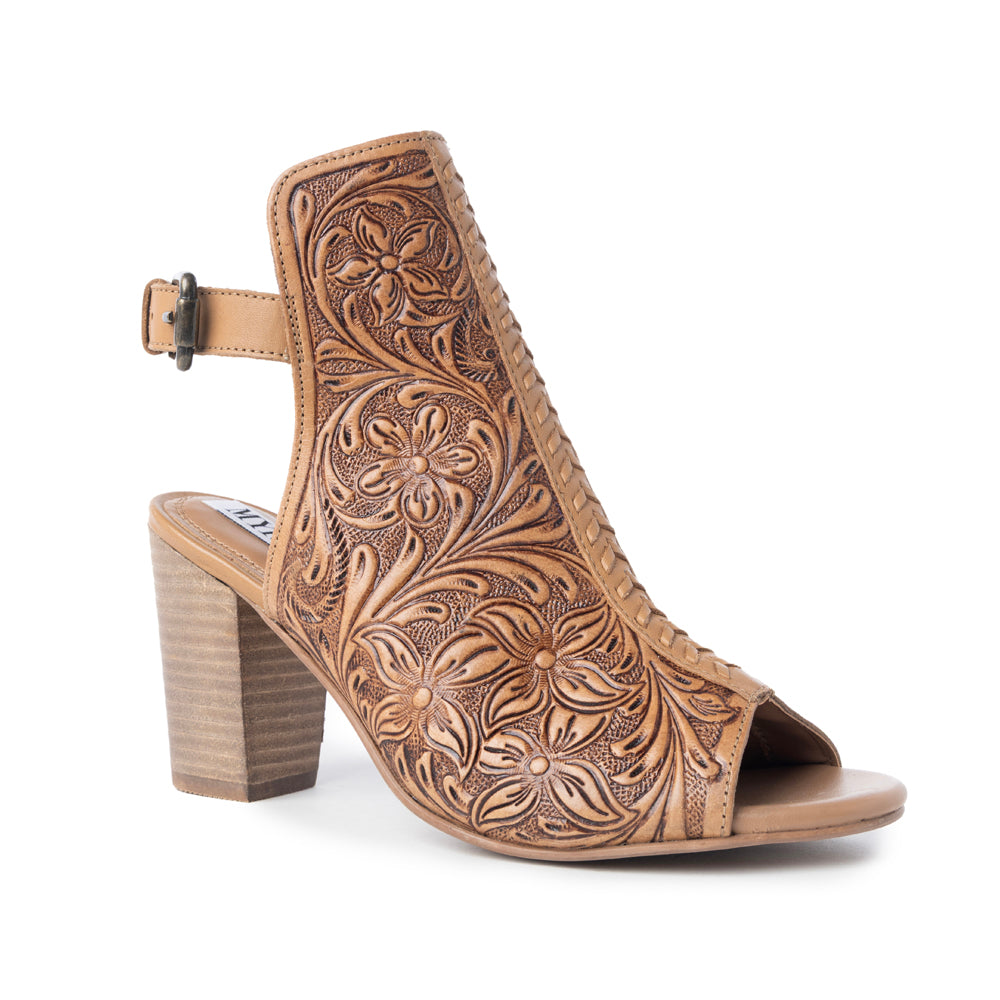 Myra Monika Boot In Hand-tooled Leather, supplier view 3