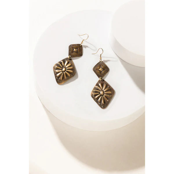 Myra Prairie Concho Star Earrings