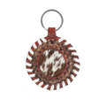 Myra Protector Charm Leather Key Fob in Red Russett
