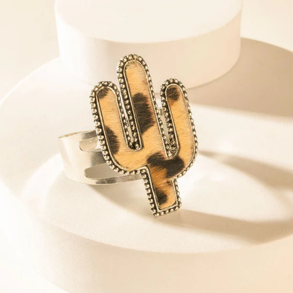 Myra Victoria Ring in Cactus Brown