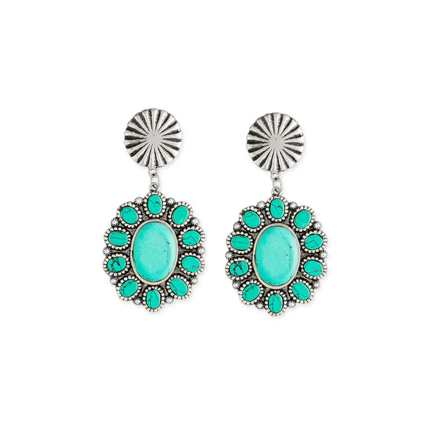 Myra Wioneepi Trail Turquoise Earrings