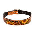 Myra Zoomper Hand-Tooled Leather Dog Collar