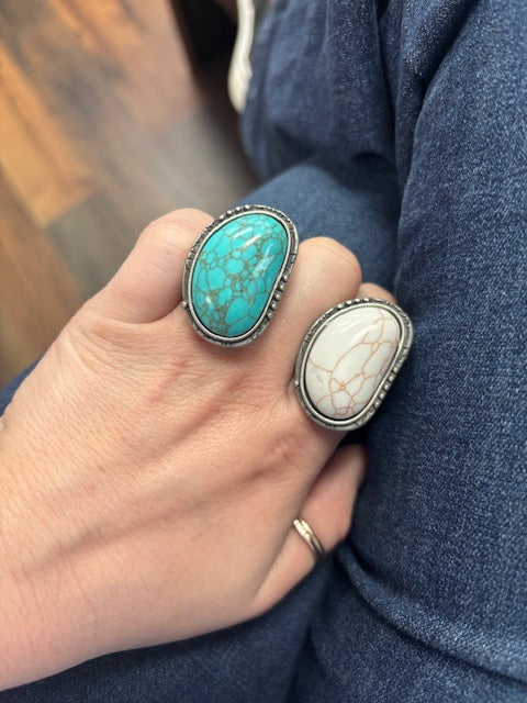 One Size Stone Ring