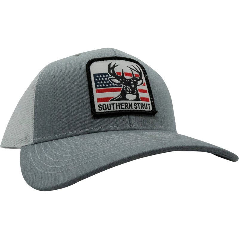 American Deer Woven Patch Trucker