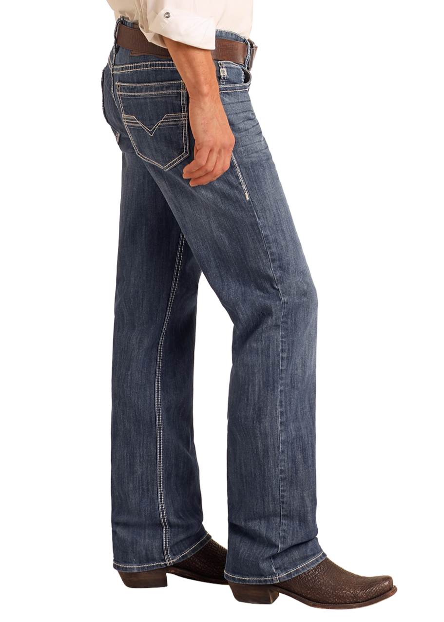 Relaxed Fit Straight Leg Jeans – back view