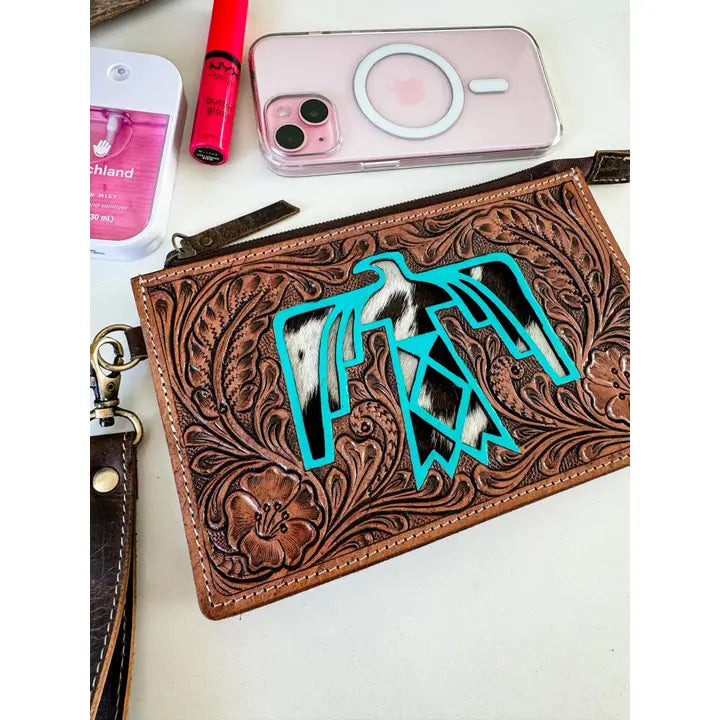 SADIE THUNDERBIRD WRISTLET | Western Hand Tooled Leather