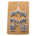 Snowing West Western Farm Animal 3-Pair Earrings with cow, pig, and chicken studs