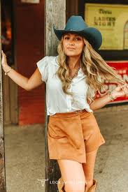Soft Camel Suede Skort