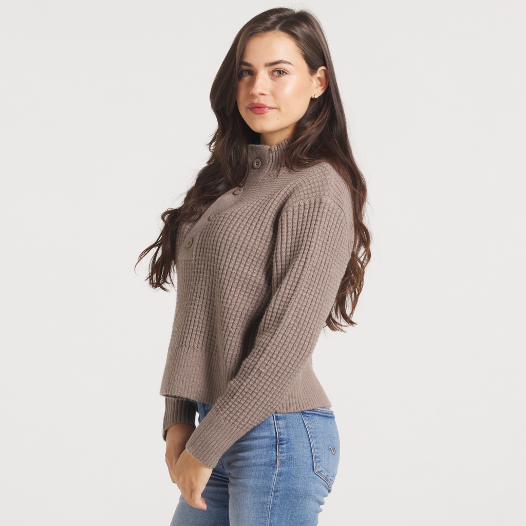 Southern Marsh Women’s Massey Chunky Sweater – Burnt Taupe product detail 2