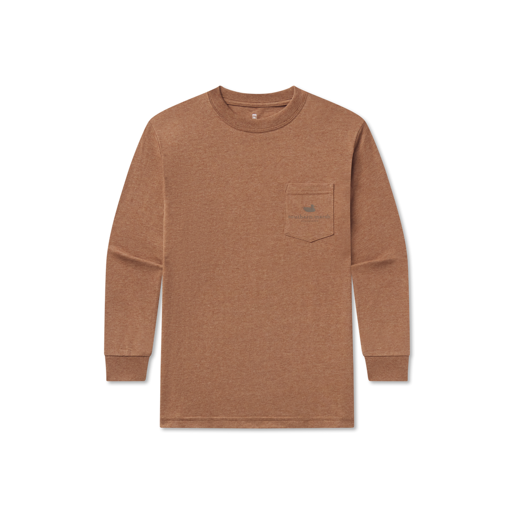 Southern Marsh Youth Inflight Camo Long-Sleeve Tee – Walnut alternate view