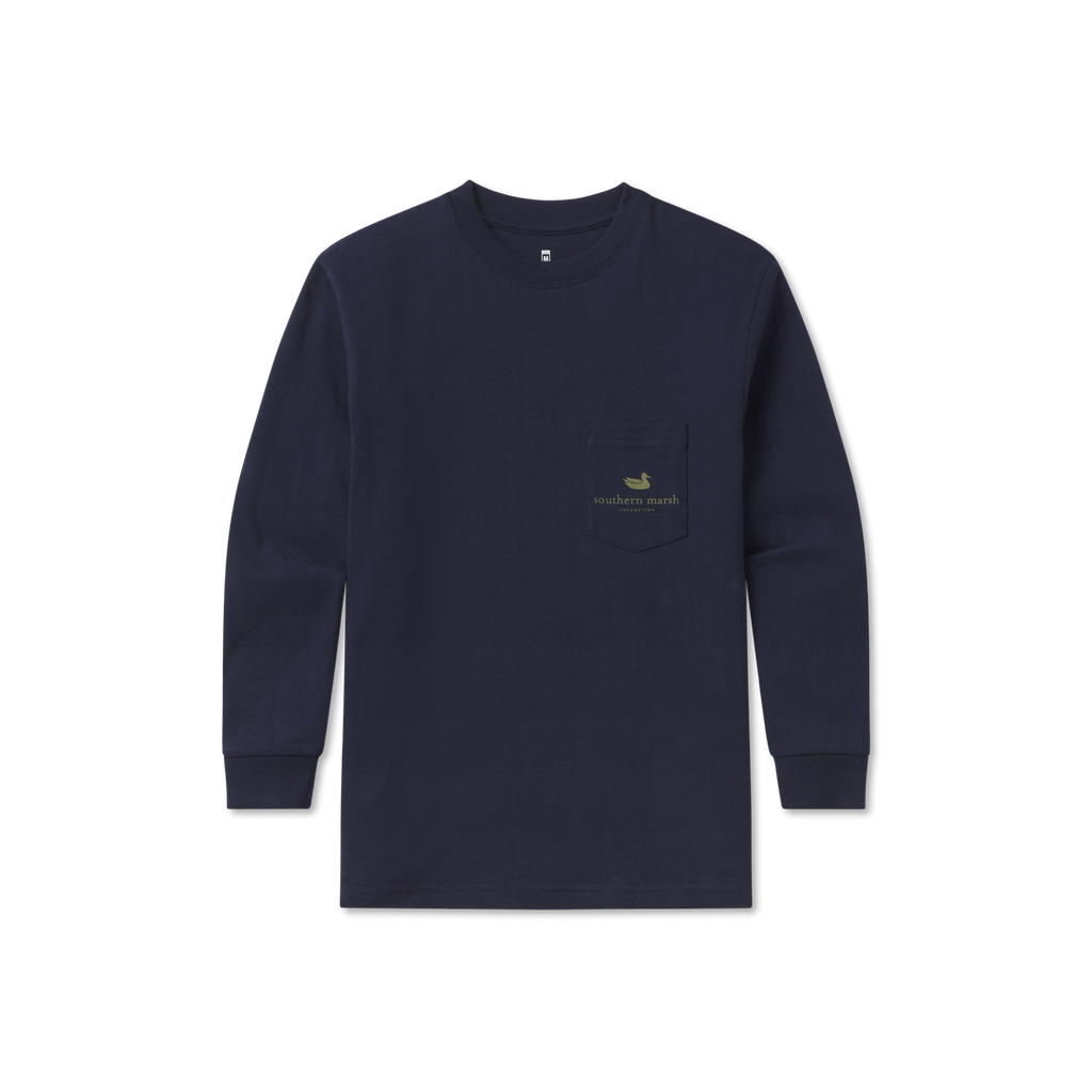 Southern Marsh Youth Landing Zone Long-Sleeve Tee – Navy alternate view