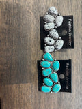 Stone earrings clusters