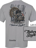 Tailored South Turkey Hunting Graphic T-Shirt in Graphite