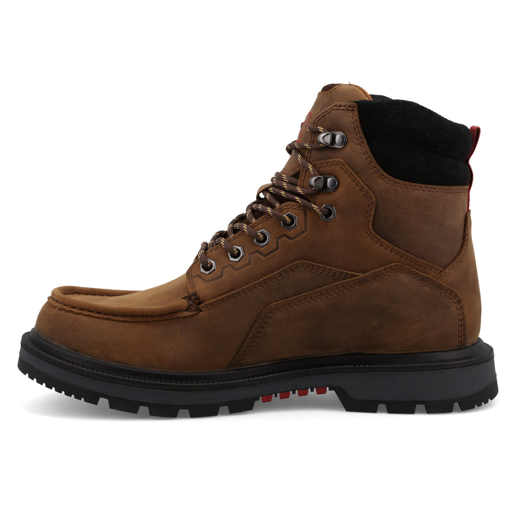 Twisted X MDAW001 men's Brown and Black waterproof 6-inch work boot view 2