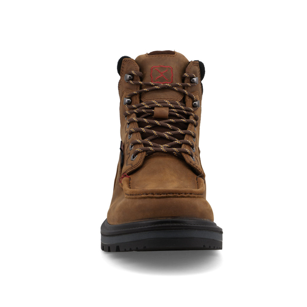 Twisted X MDAW001 men's Brown and Black waterproof 6-inch work boot view 5