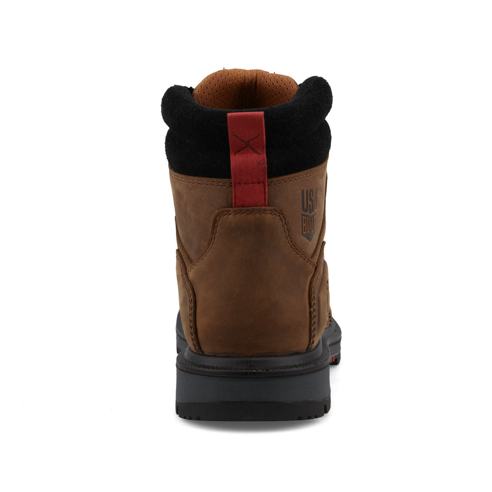 Twisted X MDAW001 men's Brown and Black waterproof 6-inch work boot view 6