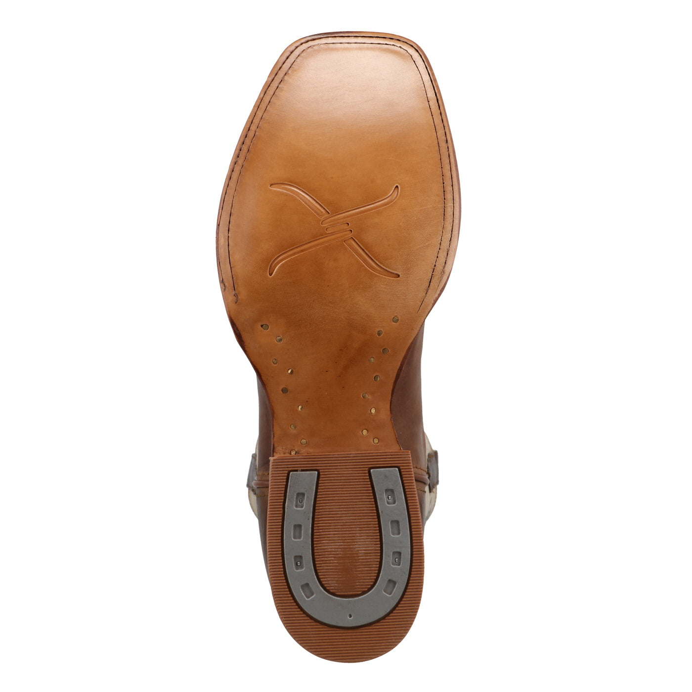 Men's 12" Rancher Boot - Tobacco Brown & Sand - detail view
