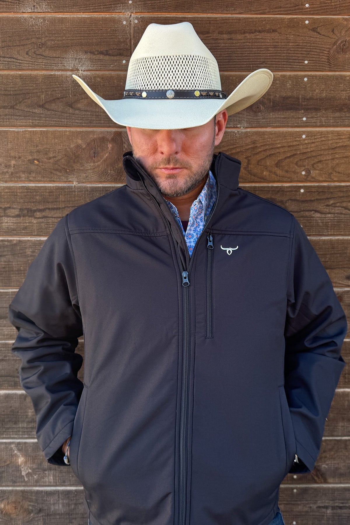 Drover Black Concealed Carry Softshell Jacket, view 2