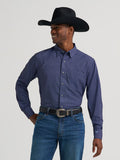 Wrangler Cody Johnson men's navy print performance shirt style 112385476