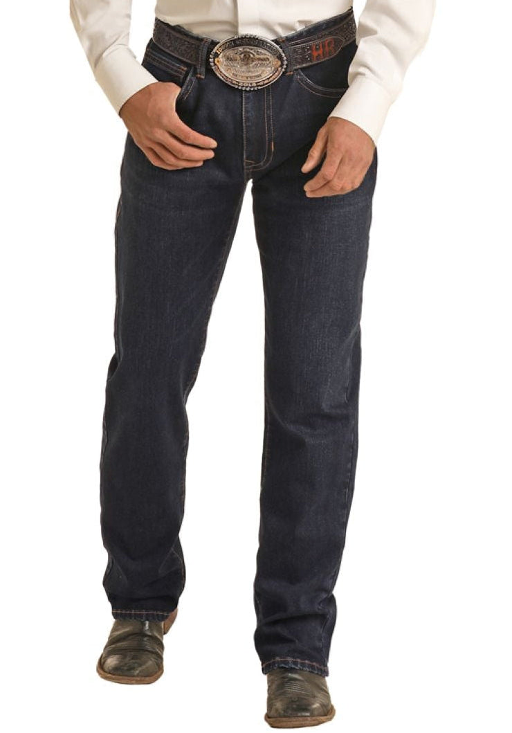 Vintage '46 Relaxed Fit Rope Stitch Stackable Bootcut Jeans – front view