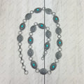 Western Elite BLT1750 Blue Turquoise Chain Belt