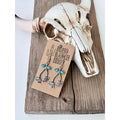 Western Style Cherry Turquoise Stone Dangle Earrings