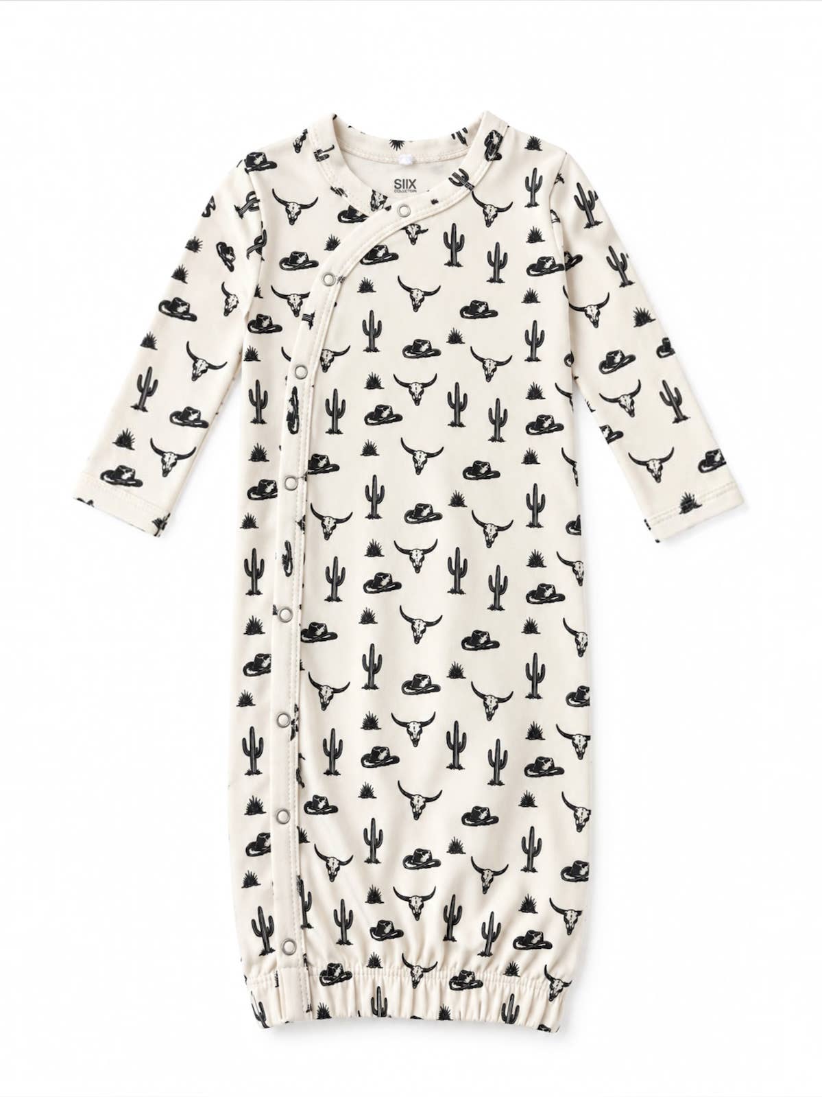 Wild West Organic Cotton Baby Gown