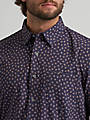 Wrangler Cody Johnson navy paisley print detail